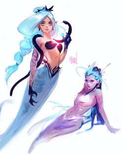 rossdraws: Some more mermaids for Mermay!