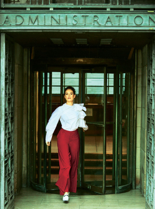 Lily James, photographed by Lucian Bor for The Sunday Times Style, Jan 6, 2019.