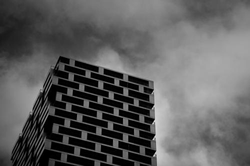 A tower in Vancouver. Maybe it’s just the mood of the pic, but looks evil to me.