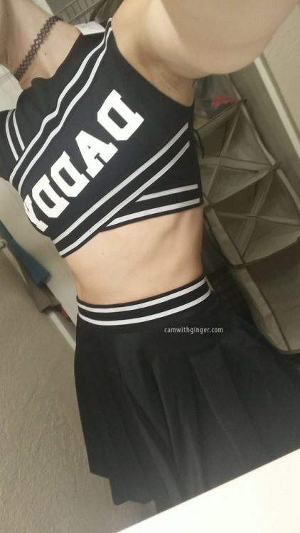 iamgingerbanks:  Being a bad girl cheerleader :o