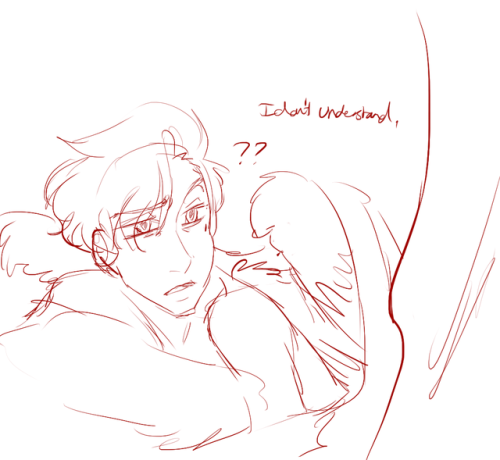 fangirltothefullest:Winged!Roman does the thing when he’s too sleepy to remember about object perman