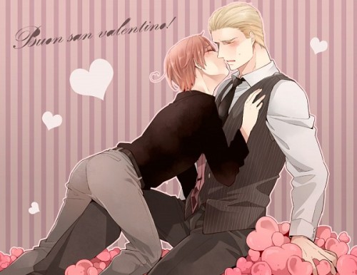 scarycompanion:  God, I love GerIta more than I probably should… but I don’t CARE ^.^ *drool* (found this on zerochan)