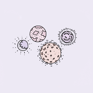 pacifistpadme:the seven earth-like planets of the trappist 1 system - pastel edition