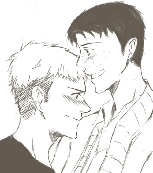 eibbieembarrassed:  Jean and Marco are so cute together. If only I could draw them cute.  