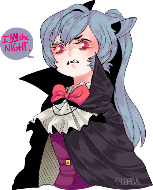 sleppu-archive:nekomimi survivor! DRACULA CAT…i can read exactly 0% of anything… so I’m just gonna h