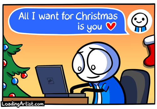 loadingartist: secret santa ♥ (source)see the bonus panel (and like 100 others) on my patreon