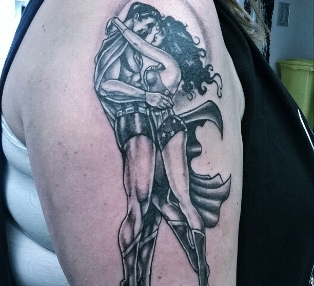 Hell Yeah Superman-n-Wonder Woman • #superman #wonderwoman #tattoo Fun  little...