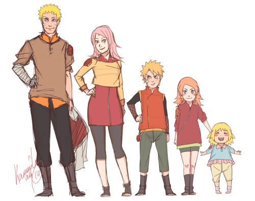 kammilu: casual costumes family Uzumaki