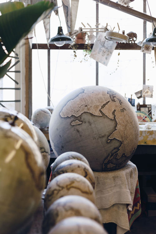 thedesigndome:A Peak Inside One of the Two Hand-Crafted Globe Studios in the WorldLondon based studi