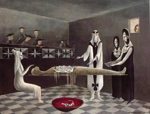 lyra-found-atlantis:  pankurios-templeovarts:  Surreal works with some occult motifs by Leonora Carrington (1917-2011): surrealist painter, sculptor and novelist. She was aquainted with many  important artists and founders of the surrealist movement