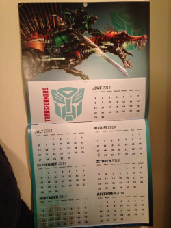 Found this calendar for a good price on Amazon when I was ordering my new laptop&rsquo;s case. Crosshairs riding Scorn is adorable :D