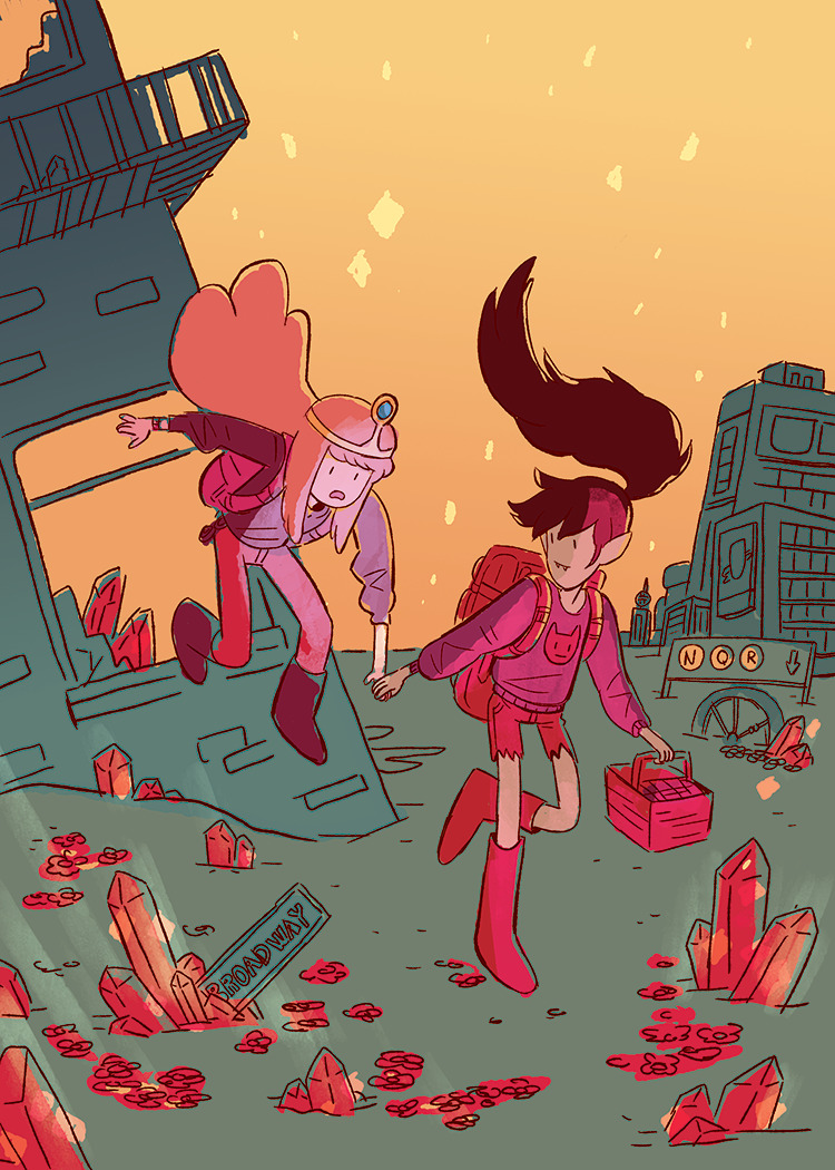 laurenzuke:  hey guys! this saturday at 7pm is the steven universe/ adventure time