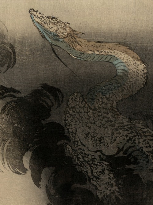 overdose-art:Ogata Gekkô (尾形月耕, 1859–1920), Ryu Shoten, 1897