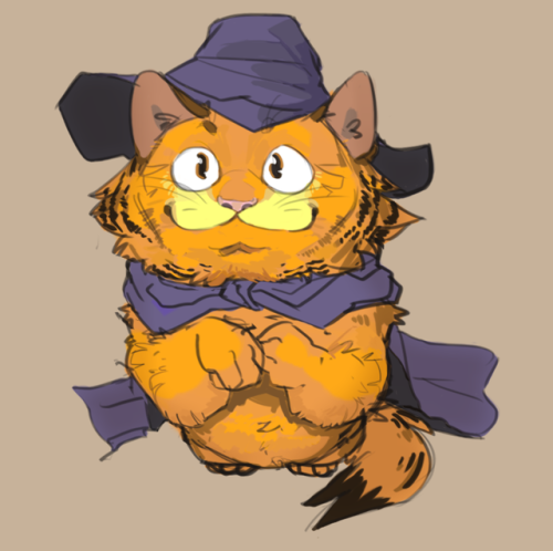 keplercryptids:okamiwolven:hey i love that employee![image: an illustration of Garfield the Deals Wa