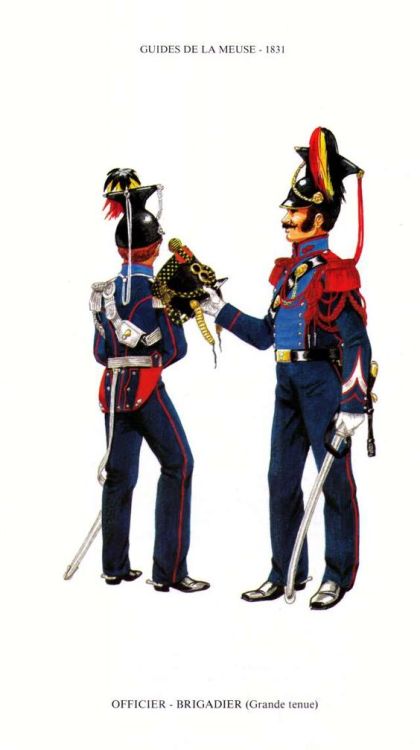 belgian soldiers 1831guides de la meuseofficier-brigadier