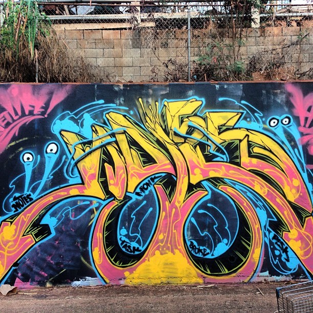 lgnotes:  Today’s sesh😵fatigue! #notesomk #omk808 #graffitihawaii #graffiti