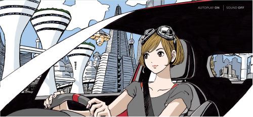 Peugeot - NEW PEUGEOT 208 GTi SPECIAL SITE Illustration by HISASHI EGUCHI