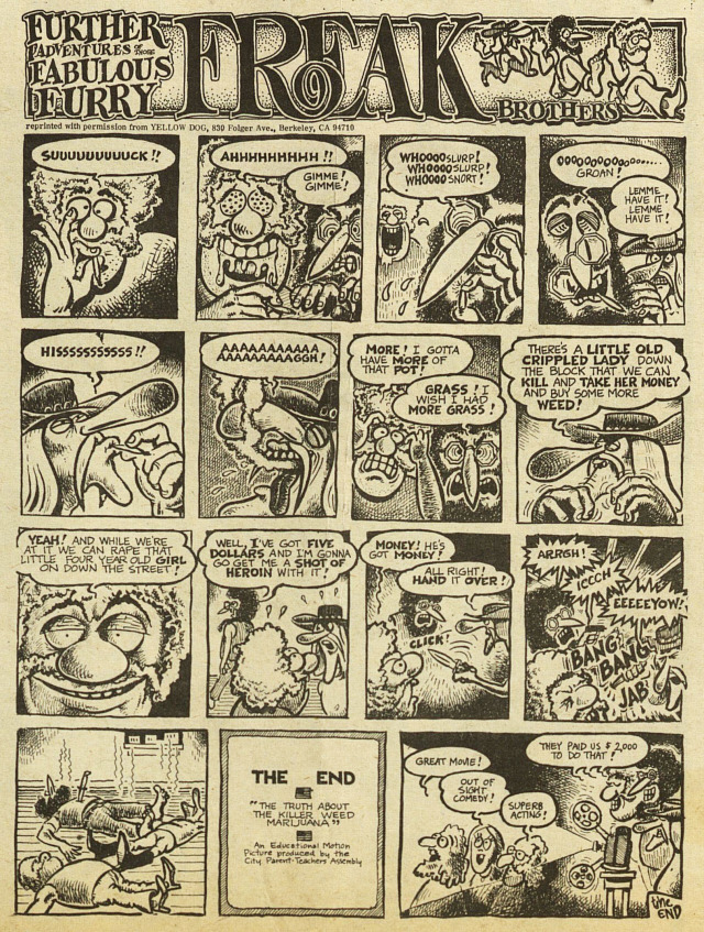 The Fabulous Furry Freak Brothers (SDS) New Left Notes, 1969