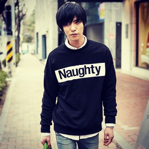 Tag your #naughty #friend/bf/gf/#family. TOMONARI Lettering #Sweatshirt http://www.yesstyle.com/en/tomonari-lettering-sweatshirt/info.html/pid.1035399873. Last day of #Menswear Sale… guys, just be naughty with shopping *v*. #KoreanFashion...