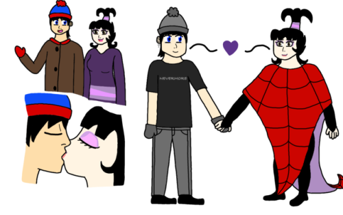 Stan Marsh & toon Lydia Deetz together! And if you like to, you have my permission to redraw thi