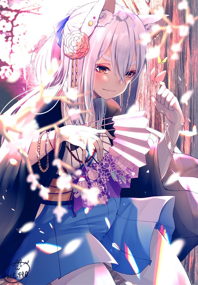 futureisfailed:  (ちたさんのツイート: “白狐さん描きました・ｗ・…