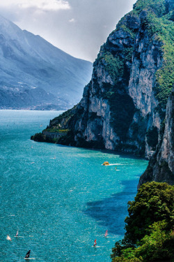 italian-luxury:  Walking along Lake Garda,