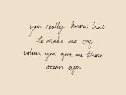 Lyricscity:  Billie Eilish - Ocean Eyes