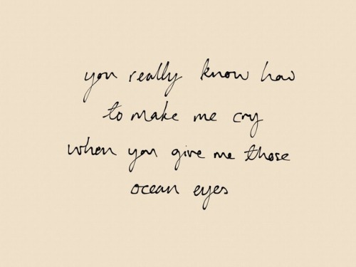XXX lyricscity:  Billie Eilish - Ocean Eyes photo
