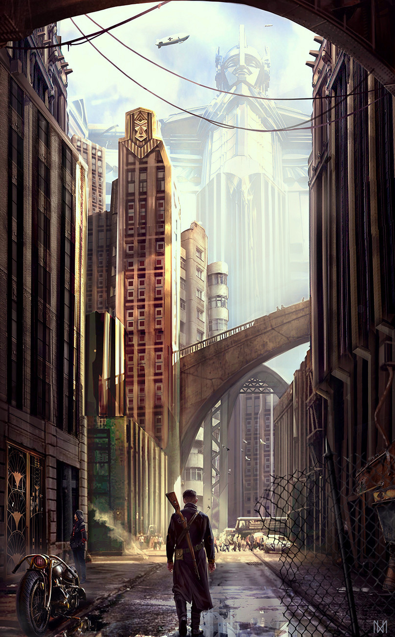 cyberclays:   Dieselpunk City  - by  Nagy Norbert  
