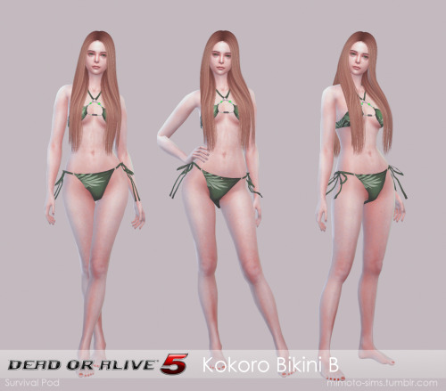 DOA 5 Kokoro Bikini BExtracted and converted from original game “DOA 5” by rolanceDownload