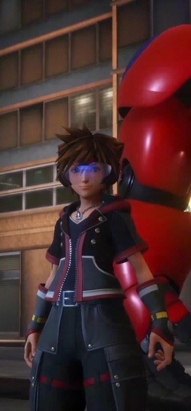 mantis-blades:  Sora gets some cool headgear in the BH6 world 