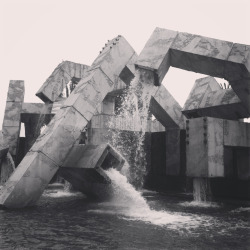 Brutalist Fountain. 