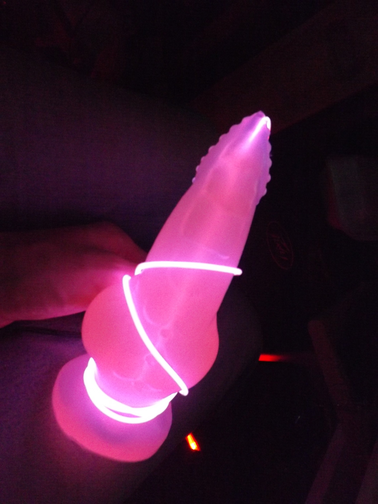 Drogger in Glowing PinkBecause I had more EL wire that I wasn’t using. o3o I also