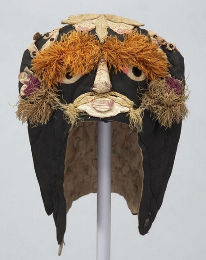 shewhoworshipscarlin:Festival hat, 1900-30, China.