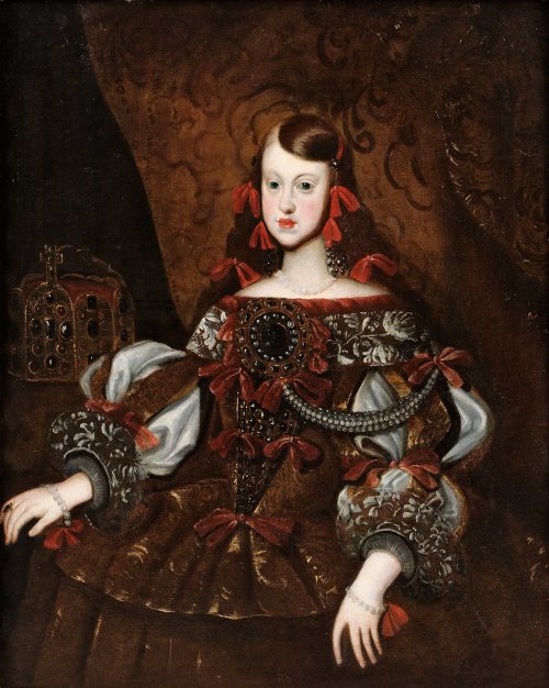 Margarita Teresa of Spain, Infanta of Spain, future Empress of Germany, painted at the time of her m