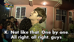 minah-noona:  Key with the Ethiopian fans. 