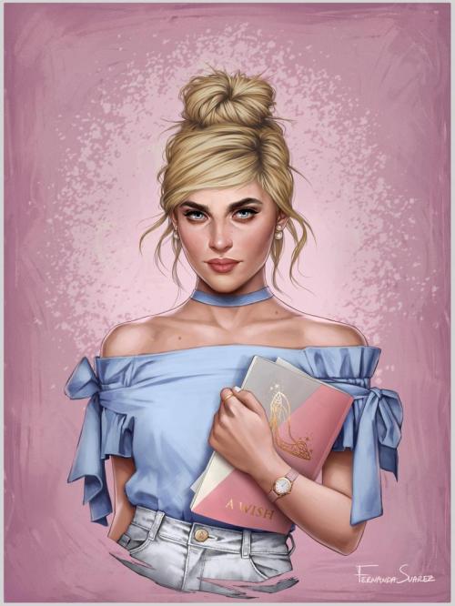 Princesas da Disney Modernas por Fernanda Suarez. ❤️ 