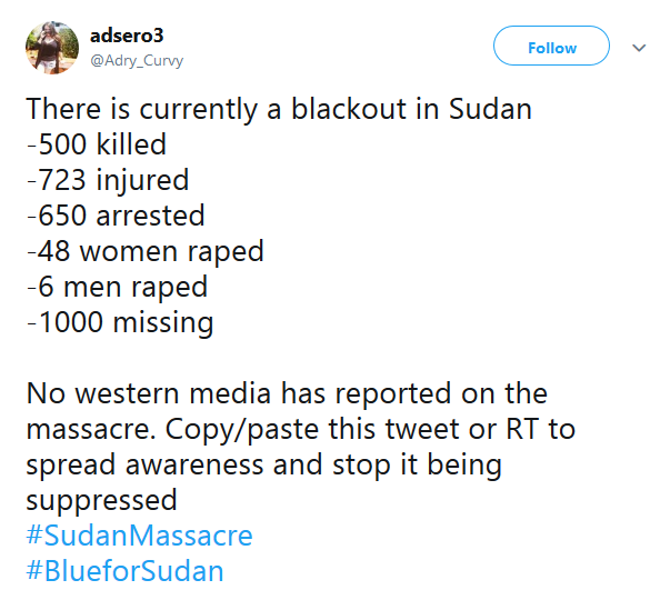 gahdamnpunk: If you haven’t heard there is a literal massacre going on in Sudan.
