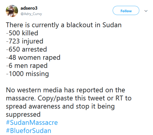 gahdamnpunk: If you haven’t heard there is a literal massacre going on in Sudan. People are ge