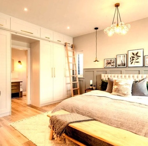 Sussex Transitional BedroomInspiration For A Medium-sized Transitional Master Bedroom Remodel With A