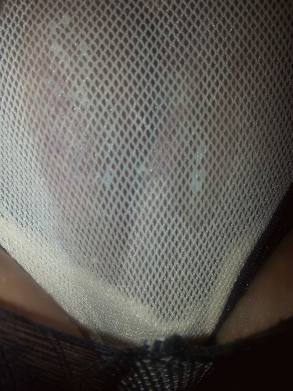 kinkykittykatt:  Old vault pic. ..torn tights and wet pussy. 