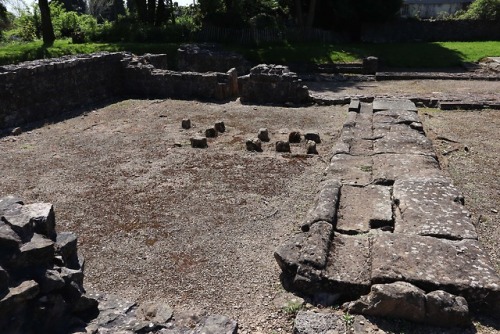 Forum and Basilica, Caerwent Roman Town, Monmouthshire, 6.5.18.At the centre of Caerwent Roman city 