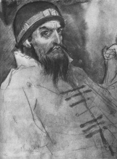 Иван Грозный (Эскиз), 1884, Виктор Васнецов Ivan the Terrible(Sketch), 1884, Viktor Vasnetsov