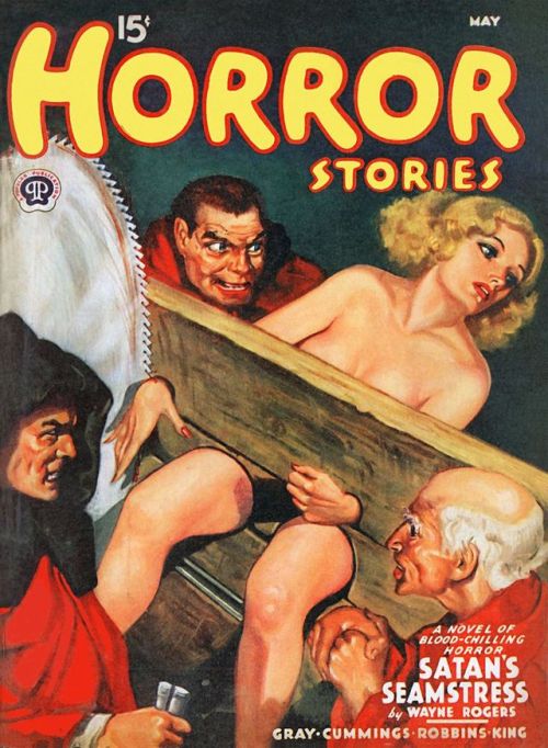 talesfromweirdland:Evil monks and their wicked torture devices. An old pulp trope.It’s also in the 1