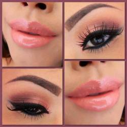 prettymakeups:  Would you try these glamorous makeup ideas?   Love the lips so kissable :)
