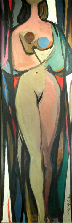 artist-jack-bush: Nude, 1954, Jack Bushhttps://www.wikiart.org/en/jack-bush/nude-1954