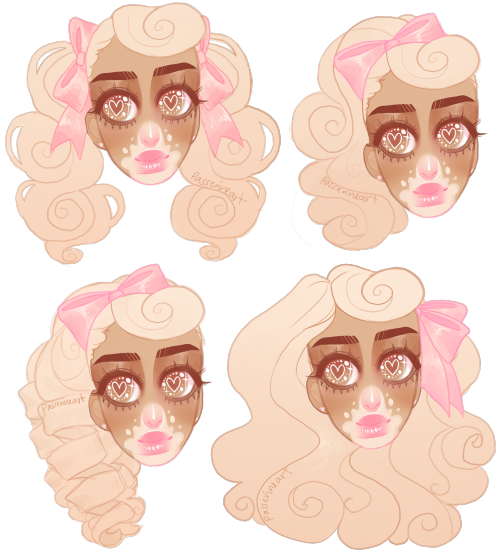 petitepasserine:  passerineart:  Coco Bun wears her hair differently every day but always has her cinnabun bangs ヽ(*・ω・)ﾉ ) might just do this for some of the other girls tooo  SHSL IDOL 