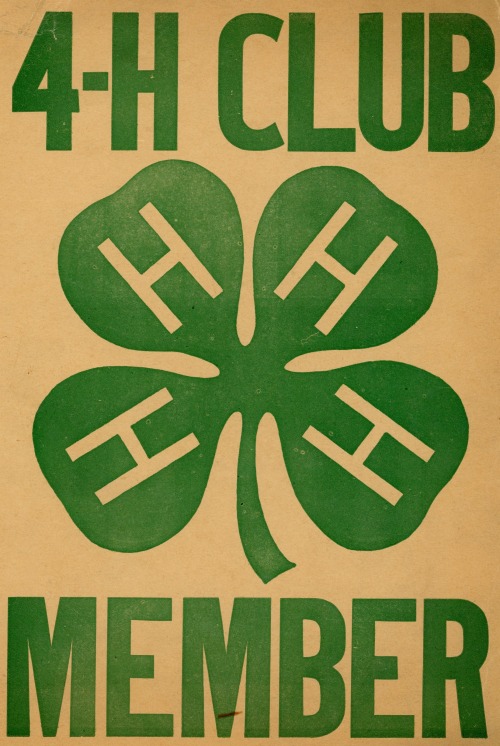 4-H Club Membership Poster: “Put the poster up the day you receive it.”Oregonian Collection, Org. Lo