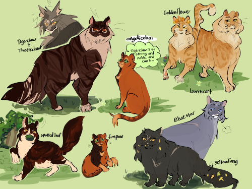 i’m re reading the first arc of warrior cats,,, funky lil cats