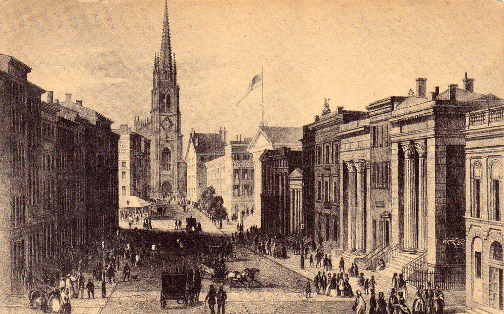 On Wall Street in 1852, New York City